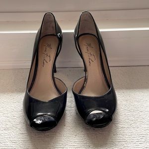 Size 8 Black Peeptoe Heel